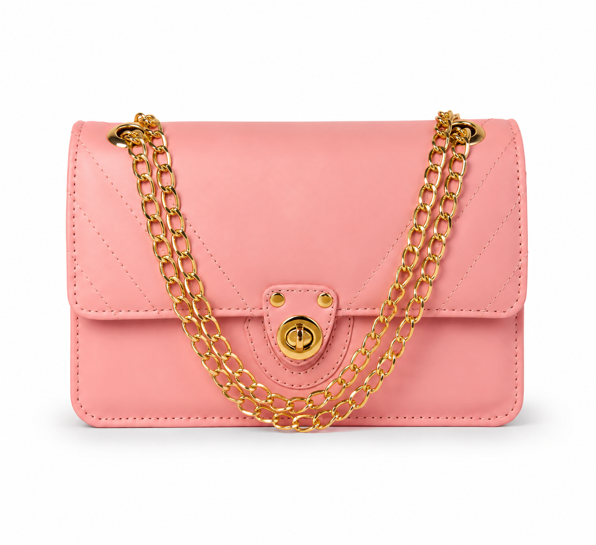 Vogue bag in pink front view