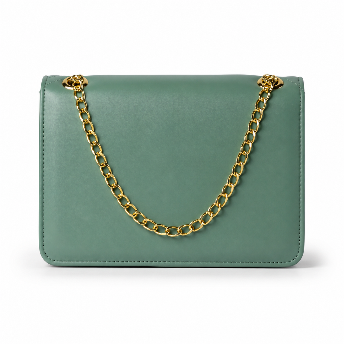Vogue bag in pale green back view