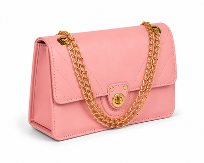 Vogue bag in pink angle view