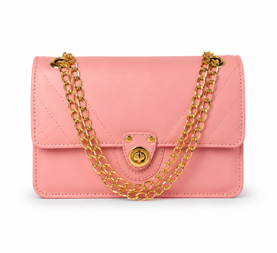 Vogue bag in pink front view